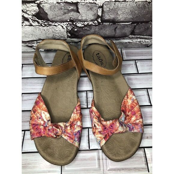 Taos Fabric Knot Ankle Strap Comfort Casual Sandals Women Sz 10M US/41 KNT-13537 - Picture 15 of 15
